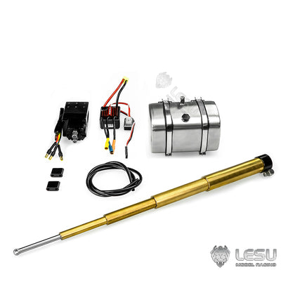 LESU Y-1509 series 1/14 front multi-stage hydraulic brass cylinder system suitable for 1/14 truck model modification and upgrade