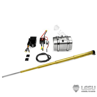 LESU Y-1509 series 1/14 front multi-stage hydraulic brass cylinder system suitable for 1/14 truck model modification and upgrade