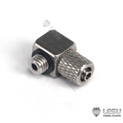 LESU hydraulic model modified steel galvanized precision straight through bend M5 oil nozzle 4*2.5MM oil pipe installation