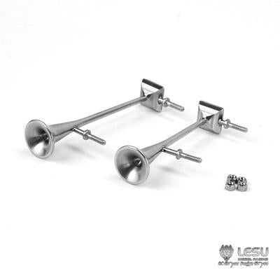 LESU Metal Stainless Steel Horn G-6195 Universal Tamiya 1/14 RC Traction Truck Dump Truck Model Toy Upgrade Modified Parts