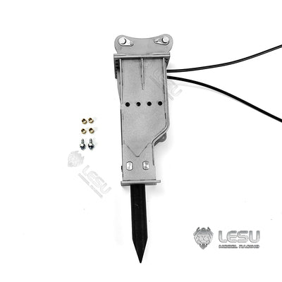 LESU 1/14 engineering vehicle model toy full metal hydraulic excavator modification upgrade quick release hydraulic motor breaker AT-C0002 accessories