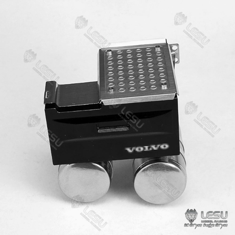 1/14 truck model toy battery box gas tank exhaust tank set assembly Tamiya tractor LESU
