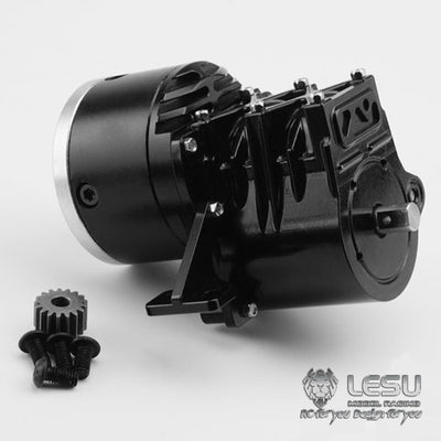 LESU1/14 truck Tamiya tractor gearbox F-5016 high torque second gear gearbox with transfer DIY dump truck
