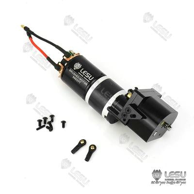 LESU 1/14 truck gearbox Tamiya tractor high torque gearbox transfer case DIY mud truck model