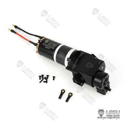 LESU 1/14 truck gearbox Tamiya tractor high torque gearbox transfer case DIY mud truck model