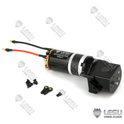 LESU 1/14 truck gearbox Tamiya tractor high torque gearbox transfer case DIY mud truck model
