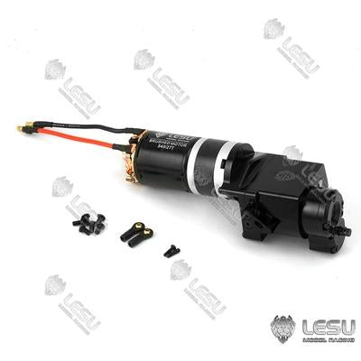 LESU 1/14 truck gearbox Tamiya tractor high torque gearbox transfer case DIY mud truck model