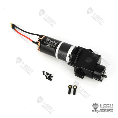 LESU 1/14 truck gearbox Tamiya tractor high torque gearbox transfer case DIY mud truck model