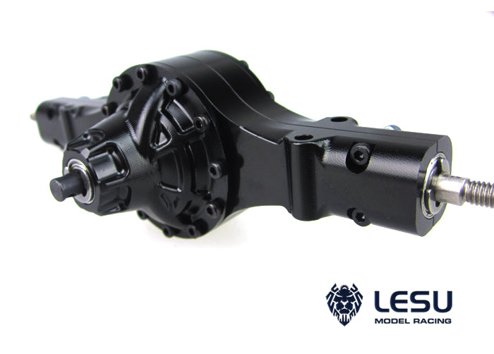 1/14 Truck Q-9024 Differential Metal Rear Through Bridge Tamiya Tractor Axle Upgrade LESU Model