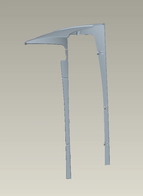 JX Model Roof Spoiler 3D Printing for Tamiya 1/14 RC Tractor Truck Model Toy or DIY Parts