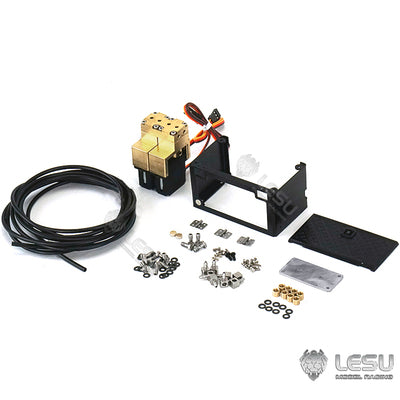 LESU 1/14 Truck Remote Control Model New Upgraded Hydraulic Seven-way Reversing Valve Truck Crane Metal Toy