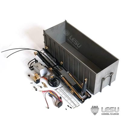 LESU 1/14 Truck Metal Toy Fully Unloaded Hydraulic Roll-off Truck Cargo Box Set LS20160901-H