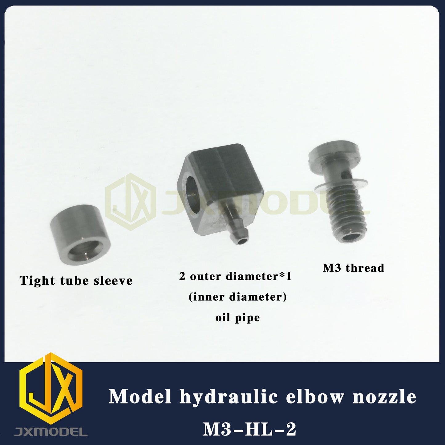 M3-2 Elbow Nozzle - JXmodel - Hydraulic Models - Truck Crane, Excavator, Hydraulic Tail Lift, Dump Truck