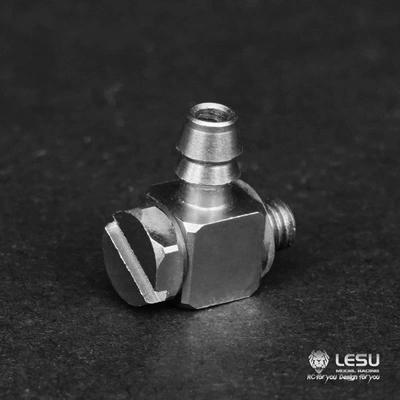Hydraulic model modified stainless steel precision elbow straight oil nozzle M3-4MM nylon oil pipe 4*2.5MM installation