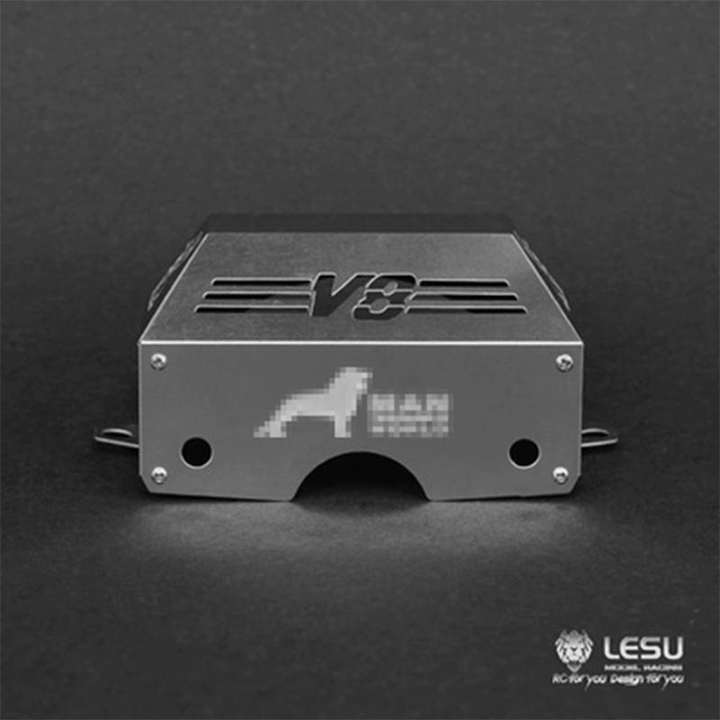 LESU 1/14 truck Tamiya tractor gearbox metal cover decoration modification accessories
