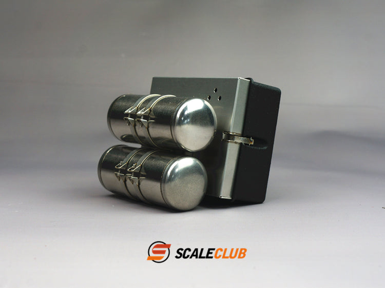 Scaleclub 1/14 JX F2000 tractor truck mud head upgrade metal battery box gas tank