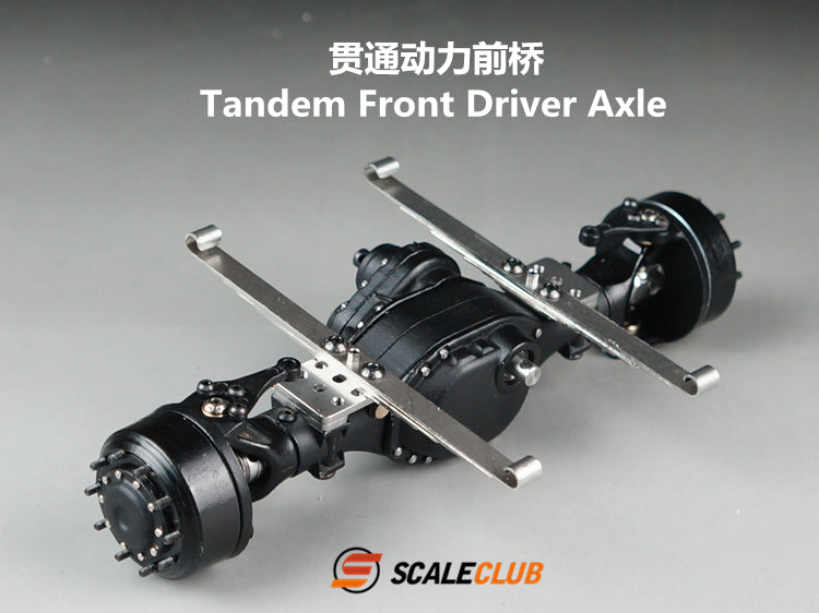 Scaleclub 1/14 tractor mud truck upgrade metal lock differential planetary steering front axle