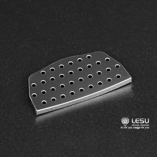 1 pair of LESU .Metal foot pedal ZK-K026 for Tamiya 1/14 RC truck tractor truck model toy cab pedal upgrade parts or DIY parts