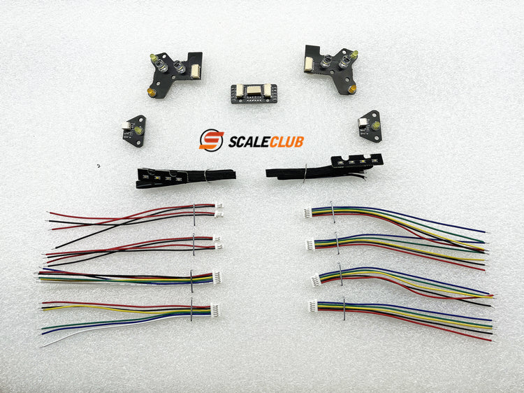 Scaleclcub model Mercedes Benz 3363 low roof engineering mud head body shell supporting light group module module