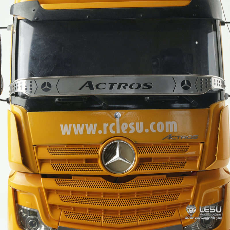 LESU 1/14 RC Truck Metal Stainless Steel Front Sand and Gravel Net G-6196 for Tamiya 1851 Tractor Truck High Top Upgrade Parts