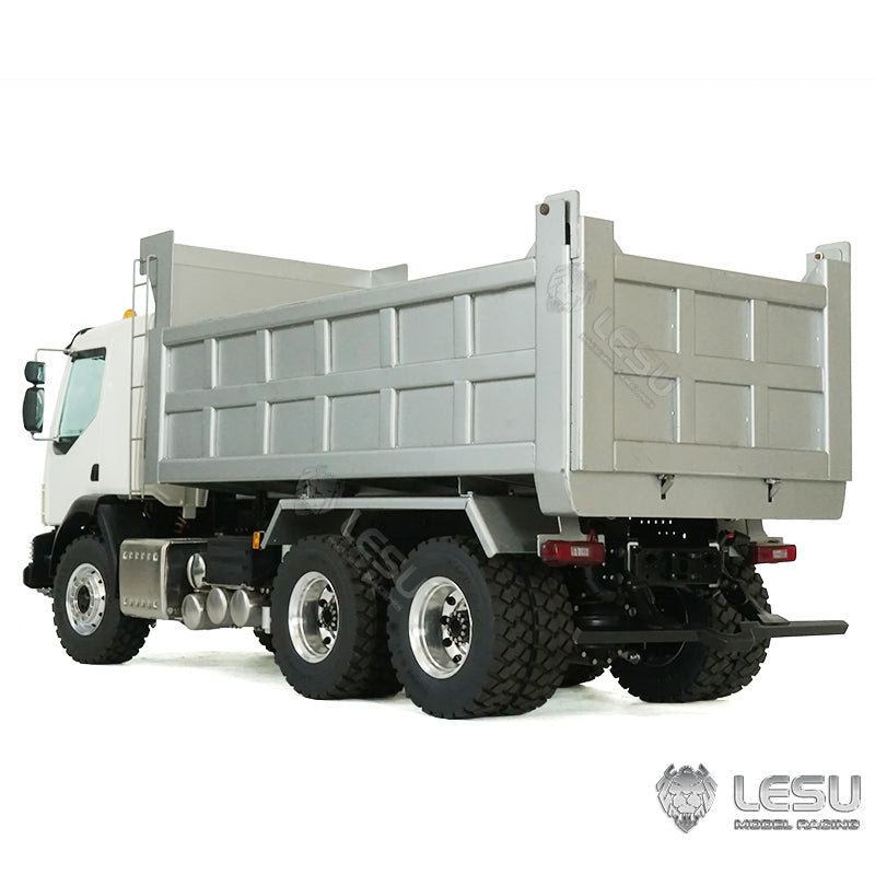LESU 1/14 Volvo Truck Model 6x6 Dump Truck Three-axle Full Drive F-Frame Hydraulic System