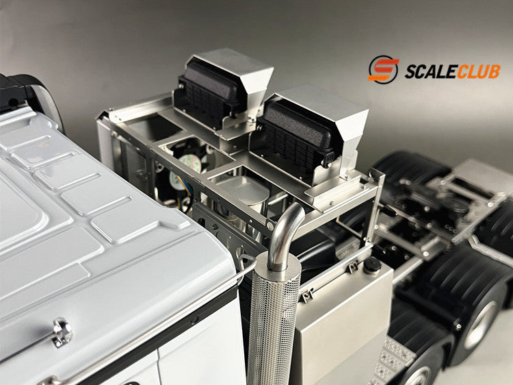 scaleclub 1/14 Tamiya BENZ heavy tractor truck SLT low roof cab upgrade simulation metal equipment rack