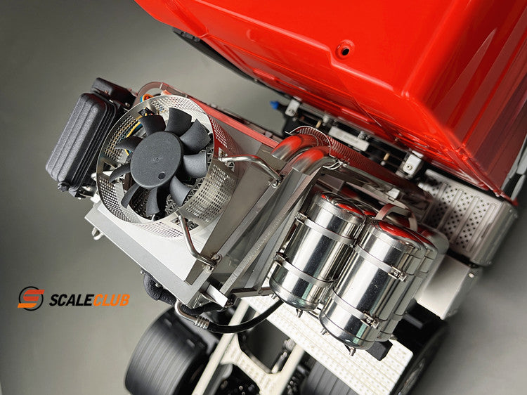 Scaleclub 1/14 Tamiya MAN 10X10 Heavy Duty Tractor Truck Metal Chassis Euro Truck SLT Rear Steering