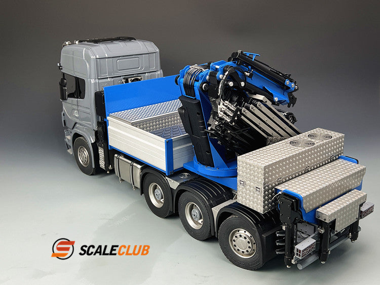 Scaleclub 1/14 Scania R730 All-metal 8X8 rear-wheel steering F1650 truck crane and chassis