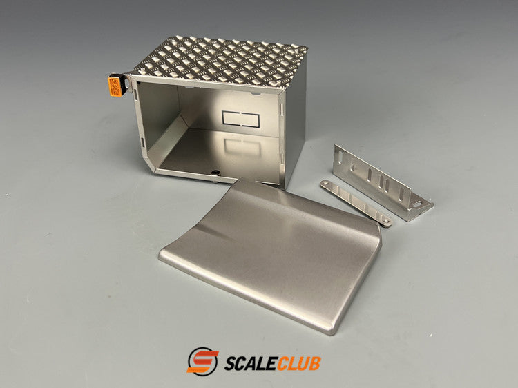 SCALECLUB 1/14 Tamiya Scania 770S Heavy Duty Trailer Upgrade Stainless Steel Metal Exhaust