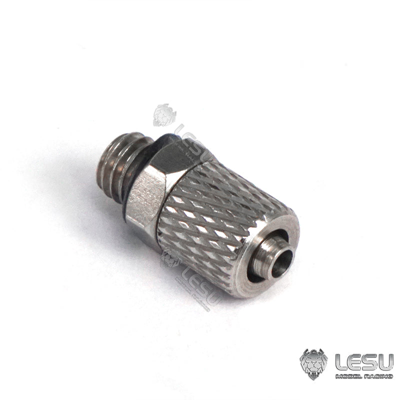 LESU hydraulic model modified steel galvanized precision straight through bend M5 oil nozzle 4*2.5MM oil pipe installation