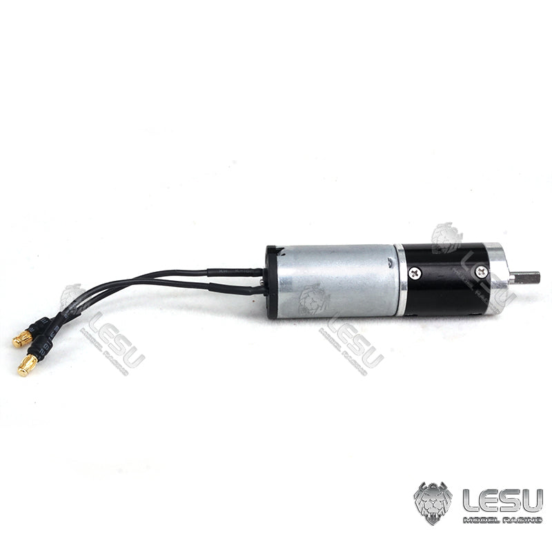 LESU 1/14 large torque belt planetary reduction steel tooth brush motor small volume engineering excavator model turntable motor