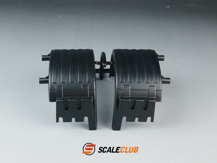 Scaleclub Tamiya 1/14 truck tractor with single axle, double axle, single load, fenders