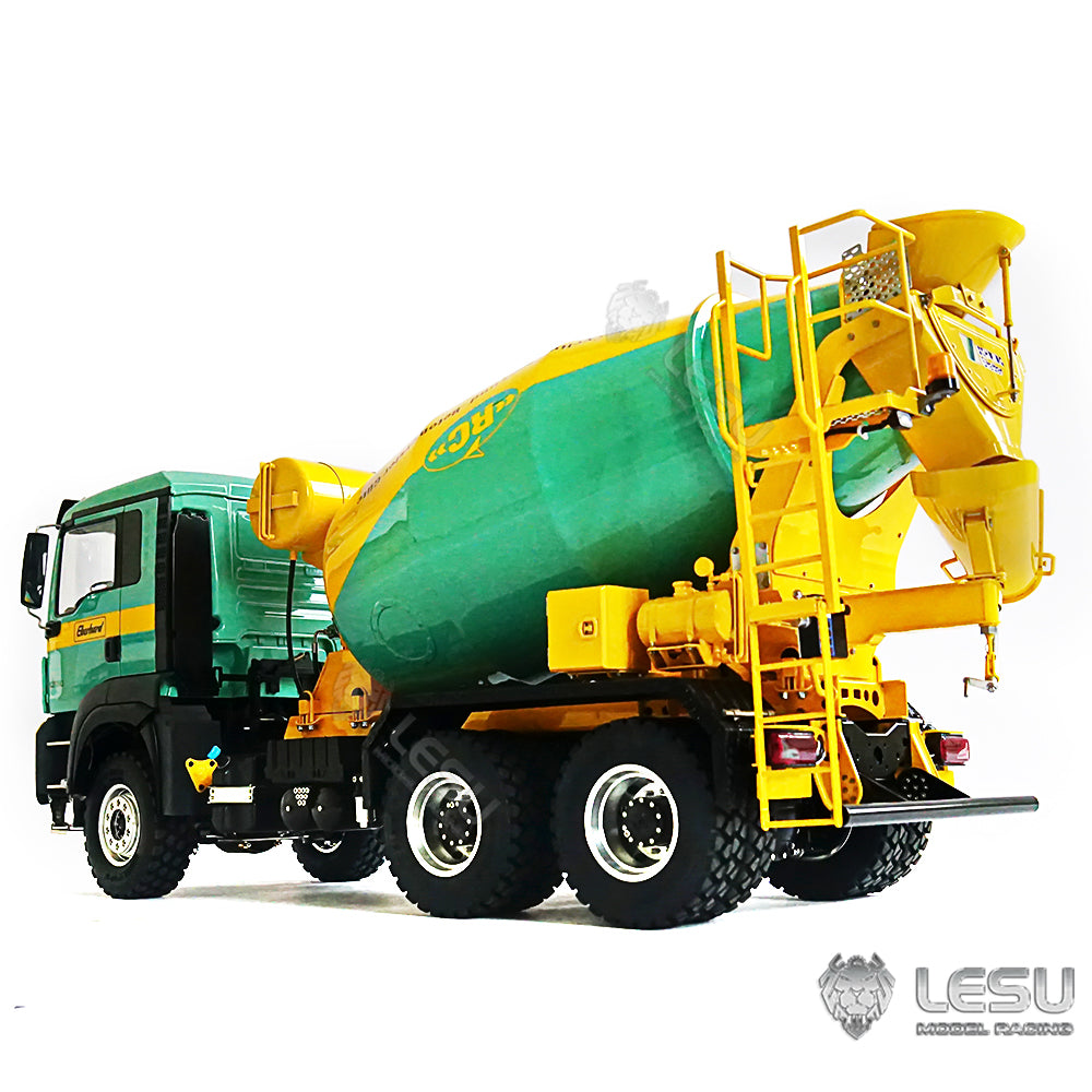 LESU Tamiya 1/14 MAN truck model 6*6 mixer truck engineering RTR metal toy