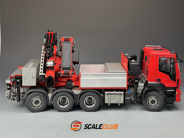 Scaleclub 1/14 Iveco 8x8 with rear steering F1650 truck crane