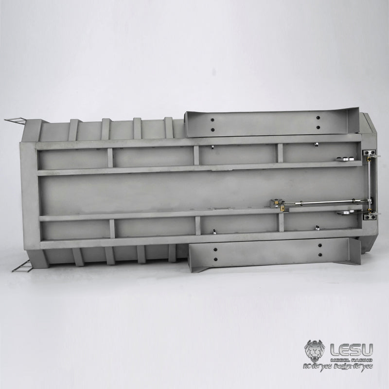 LESU 1/14 Tamiya Truck Model 8X8 Center Cylinder Dump Truck Bucket Stainless Steel Bucket LS-A0003
