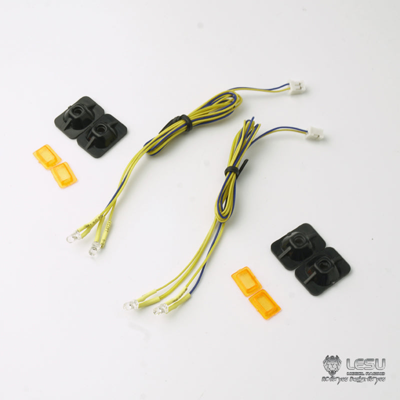 LESU RC Truck Model Toy Side Skirt Decorative Light S-1224 for Tamiya 1/14 RC R470 R620 Traction Truck Upgrade Modified Parts