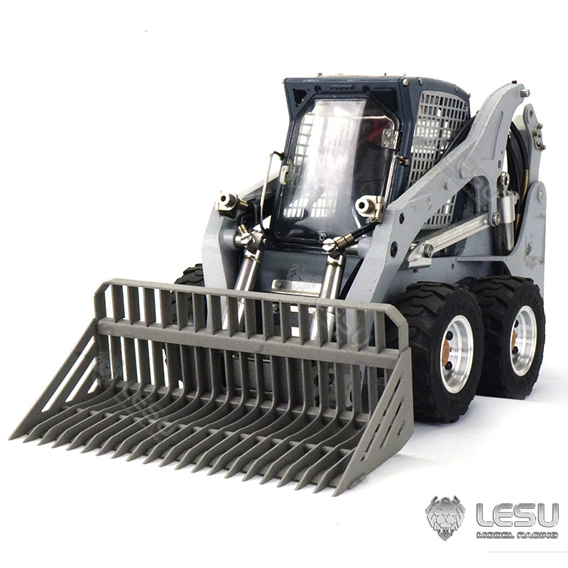 LESU 1/14 Engineering Hydraulic Model Bobcat Loader Upgrade Equipment Screen Bucket