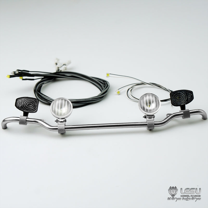 LESU 1/14 RC Truck Model Toy S-1251-A Metal LED Headlight Spotlight Tamiya Traction Truck Universal Upgrade Modification Parts