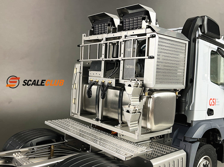 scaleclub 1/14 Tamiya BENZ heavy tractor truck SLT low roof cab upgrade simulation metal equipment rack