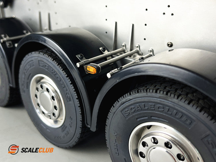 scaleclub 1/14 hydraulic 3-axle dump trailer for tractor truck