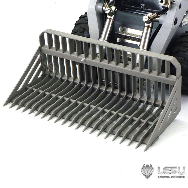 LESU 1/14 Engineering Hydraulic Model Bobcat Loader Upgrade Equipment Screen Bucket