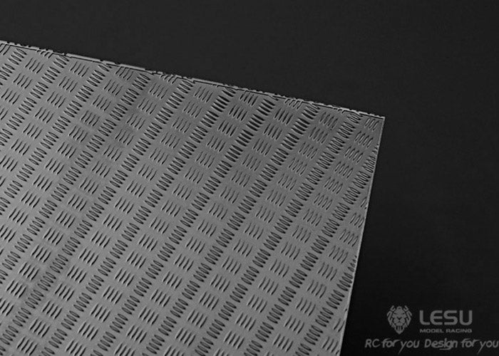 1/14 Truck ZK-K002 Patterned Plate A4 Paper Size Tamiya Tractor Stainless Steel DIY Modified Model Decoration Parts