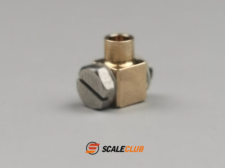 Scaleclub Model for Hydraulic Oil Nozzle 2.5mm Copper Tube Welded to 3mm Male RC Engineering Model Toy Parts