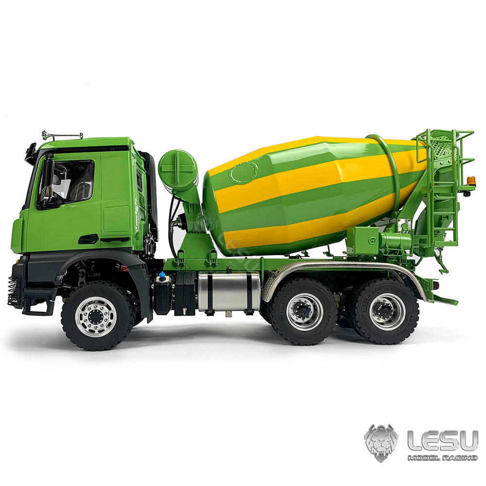 LESU 1/14 Tamiya 3348 Truck Model Metal Toy 6*6 Mixer Truck Engineering