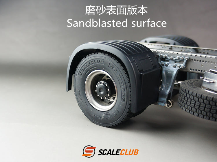 SCALECLUB Tamiya 1:14 tractor mud head universal upgrade metal rear wheel hub