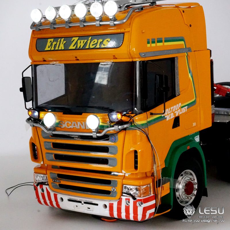 1/14 LESU RC Truck LED Spotlight High Top Metal Dome Light S-1247-A for Tamiya R470 R620 Traction Truck Model Toy Upgrade Parts