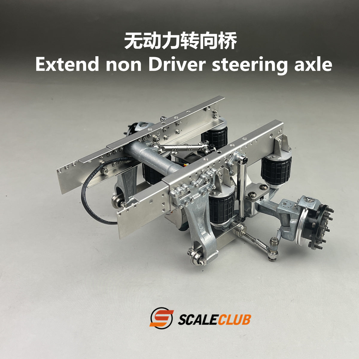 Scaleclub 1/14 Tamiya Heavy Duty Tractor Truck SLT Upgrade Extended Rear Axle Steering Lift
