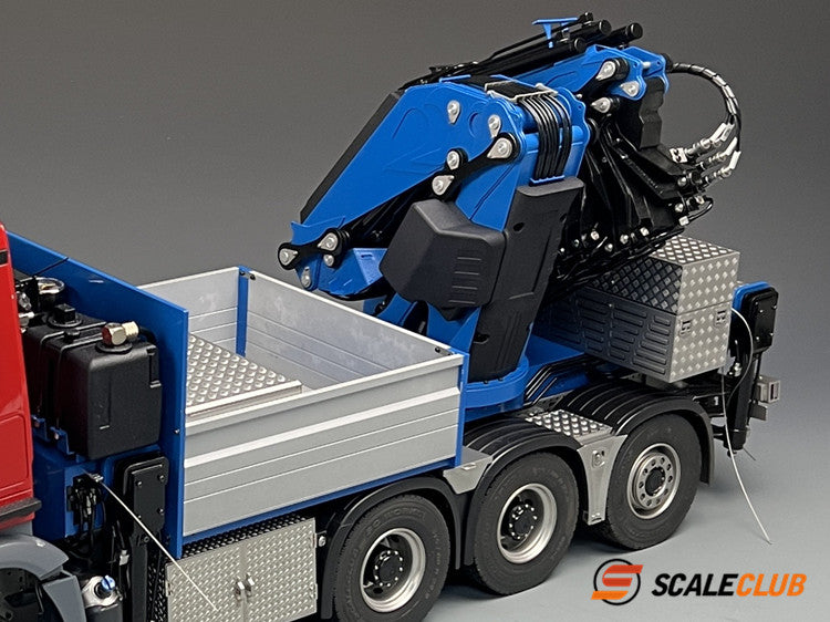 Scaleclub 1/14 rear dual-axle fender upgrade metal fender tool box with open lid Eurotruck