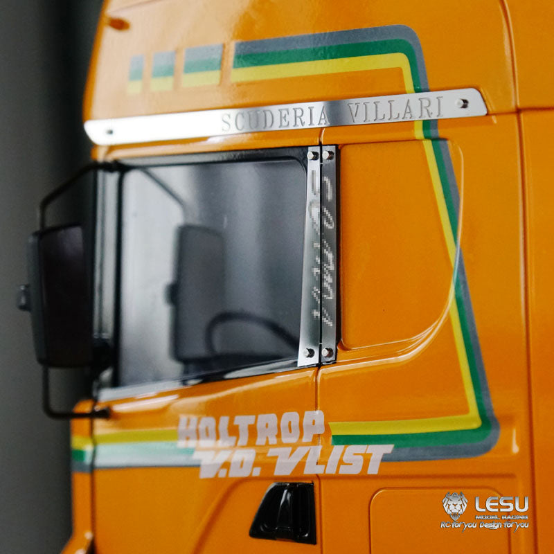 LESU1/14 truck window decoration G-6187 metal sticker Tamiya tractor R620 modified accessories