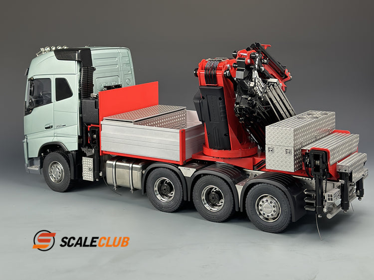 Scaleclub Tamiya 1/14 Volvo FH750 8x8 with rear steering F1650 truck crane
